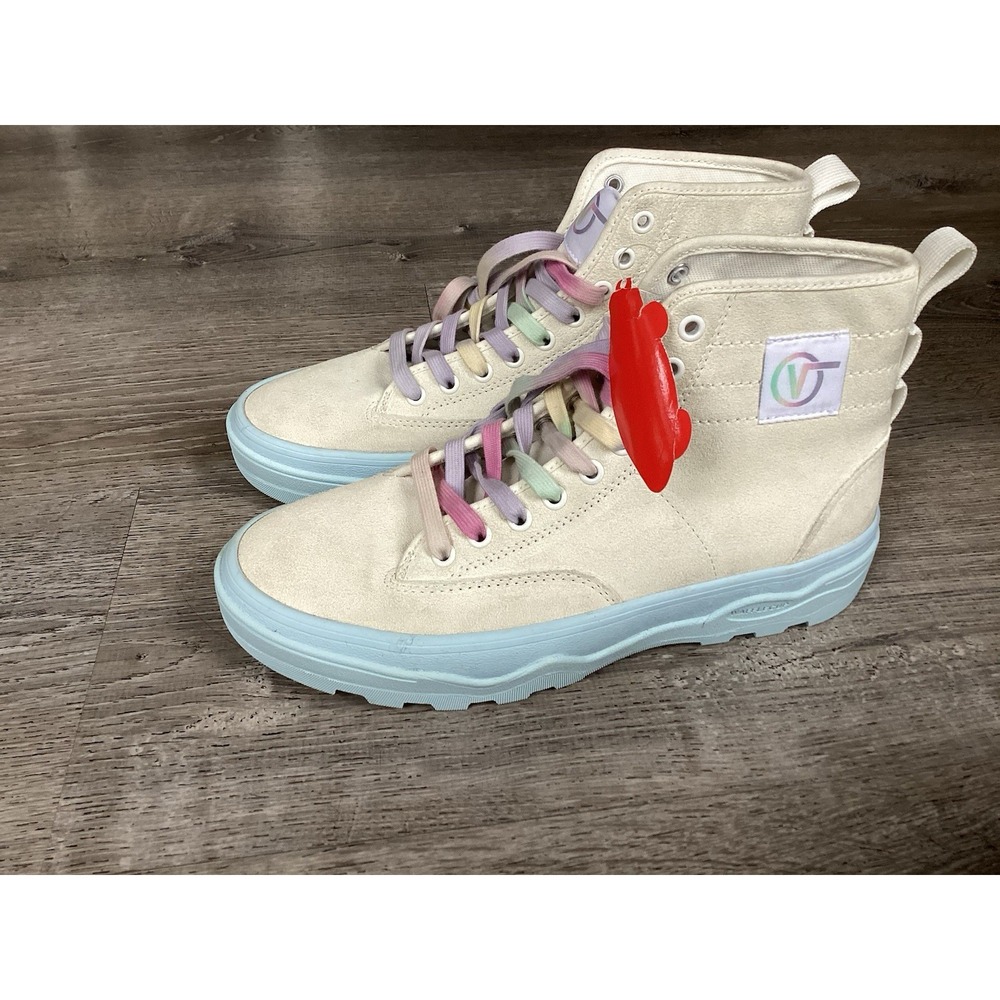 VANS UltraCush Waffle Cup Mens 9 Womens 10.5 Pastel Pop Sentry High Thick Shoes